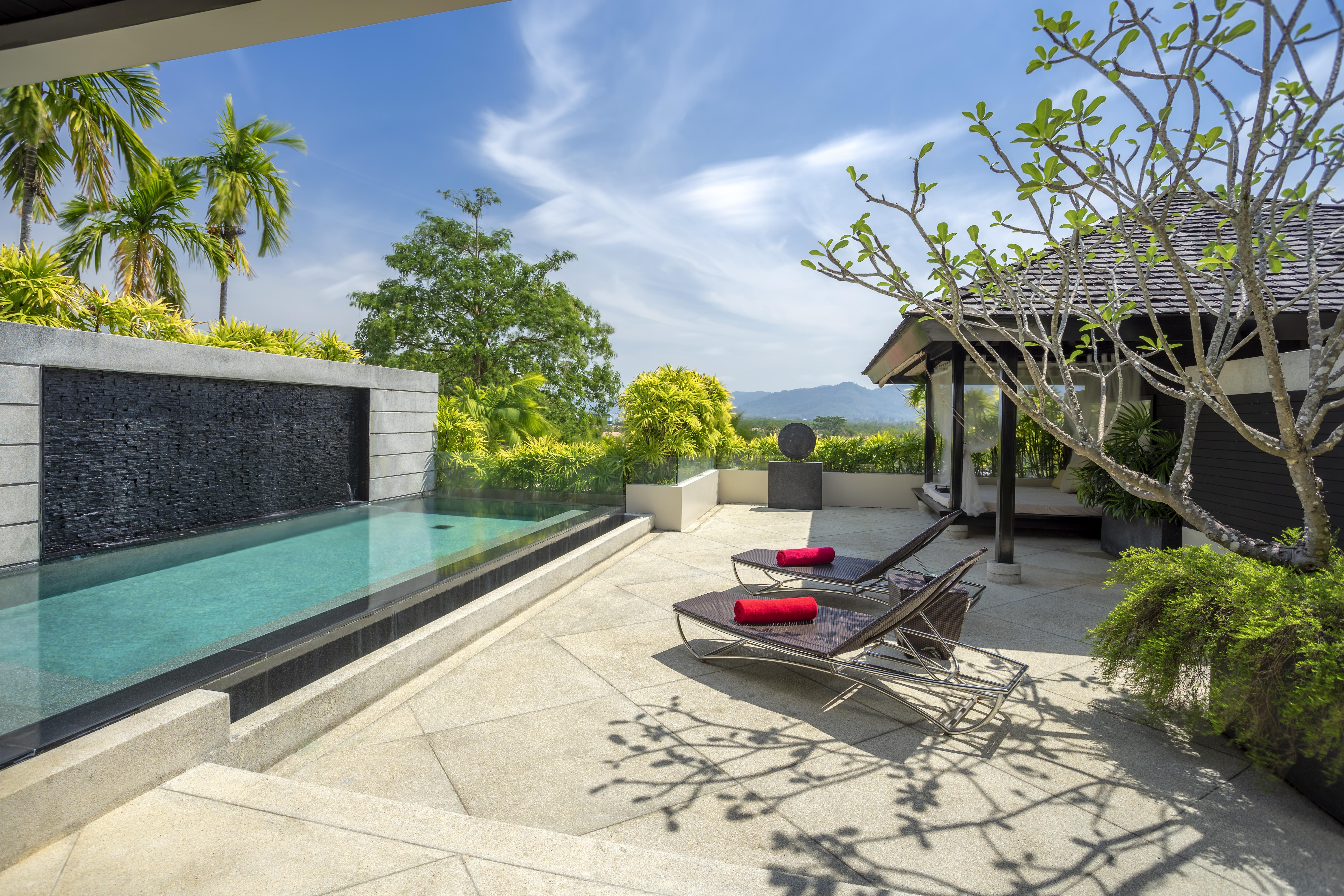 The Pavilions Phuket (Adults Only) Банг Тао Бийч Екстериор снимка The private pool of a 2-bedroom pool villa at The Residence, Phuket