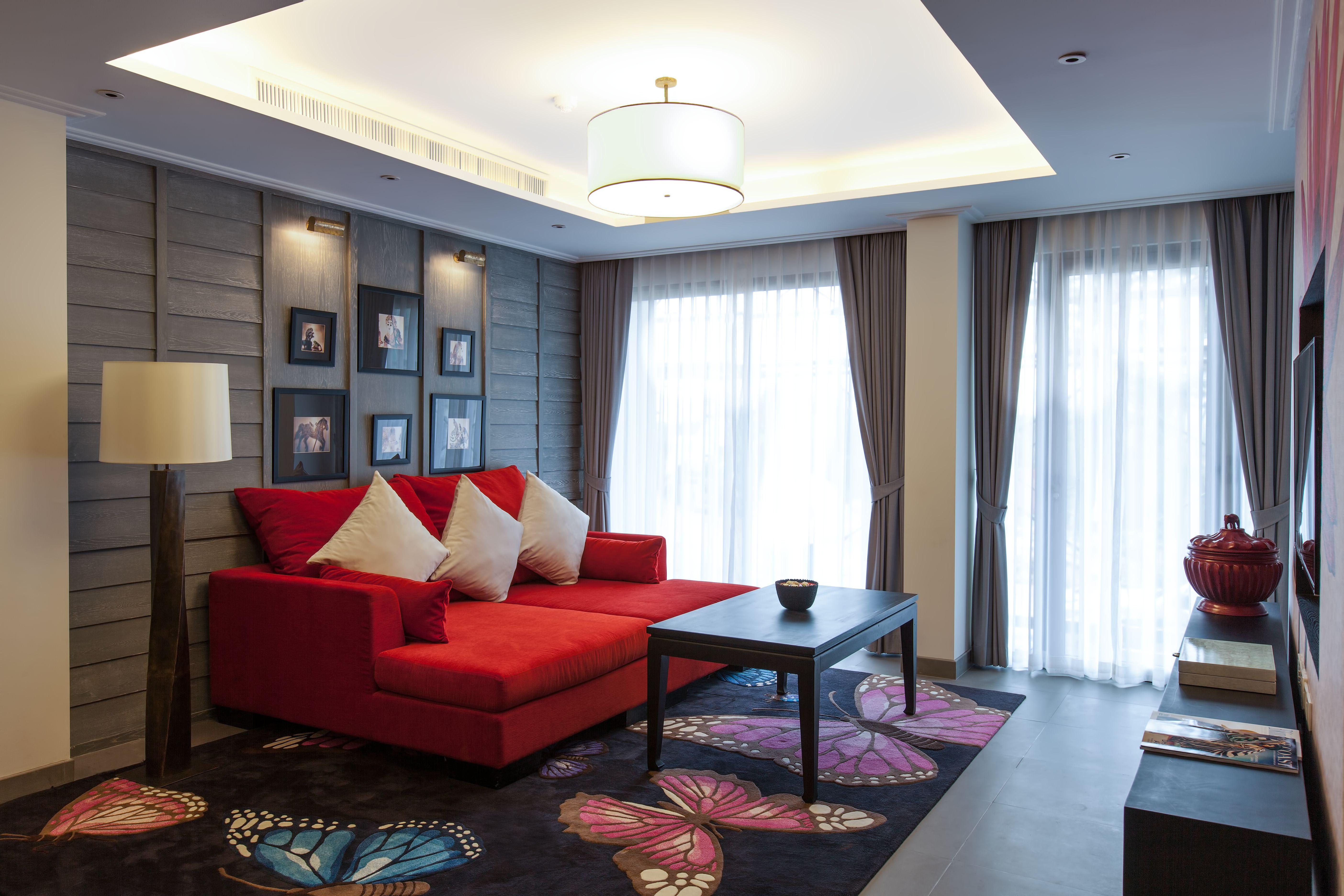 The Pavilions Phuket (Adults Only) Банг Тао Бийч Екстериор снимка A living room at the hotel