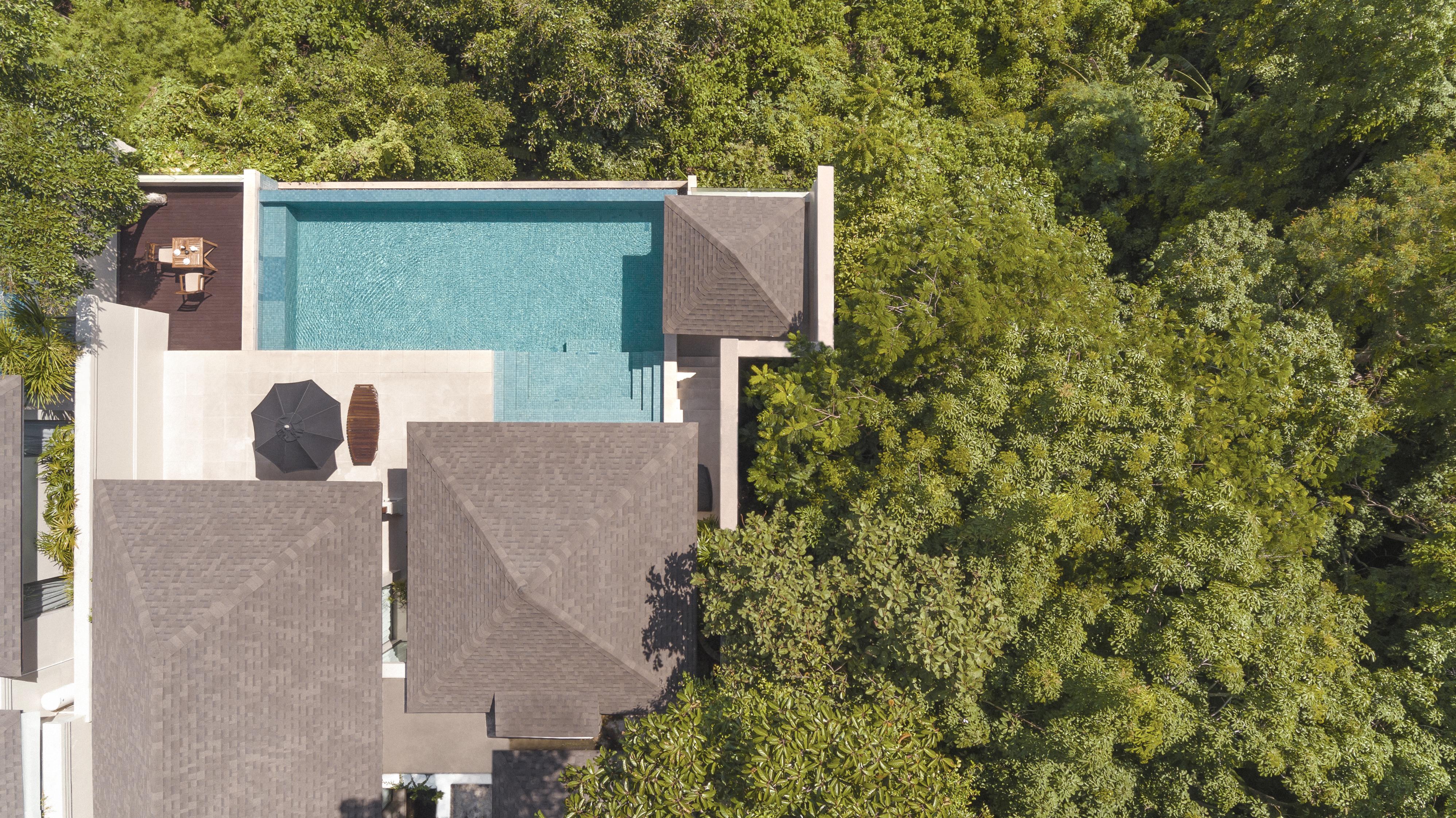 The Pavilions Phuket (Adults Only) Банг Тао Бийч Екстериор снимка Aerial view of the villa